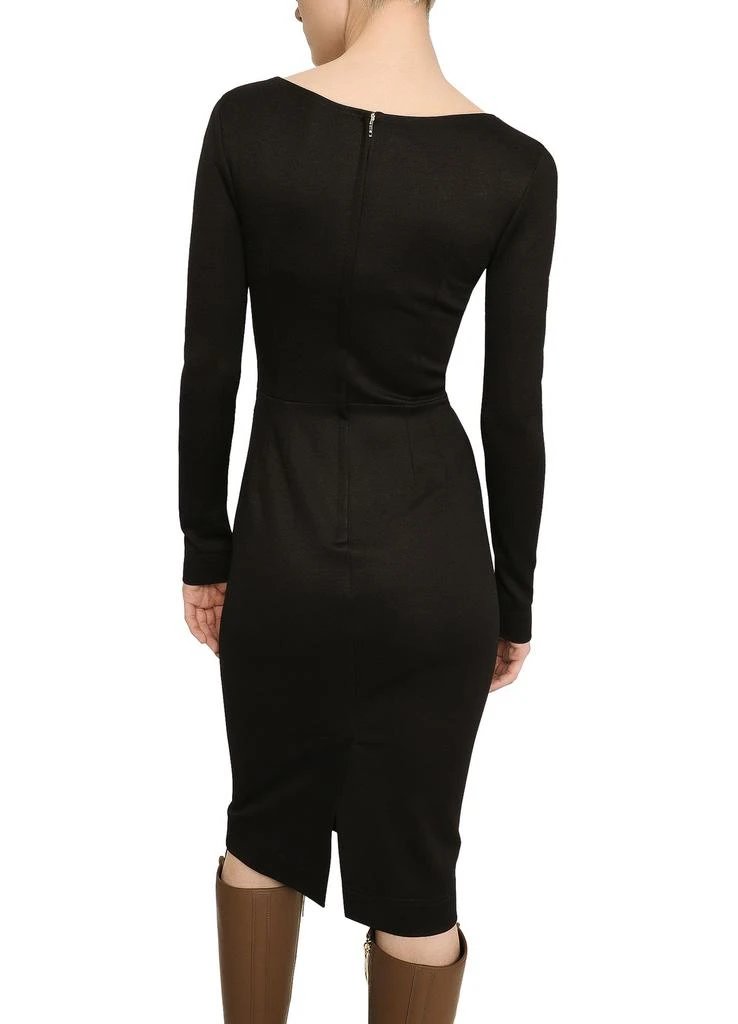 商品Dolce & Gabbana|Milano 针织中长紧身连衣裙,价格¥14880,第3张图片详细描述