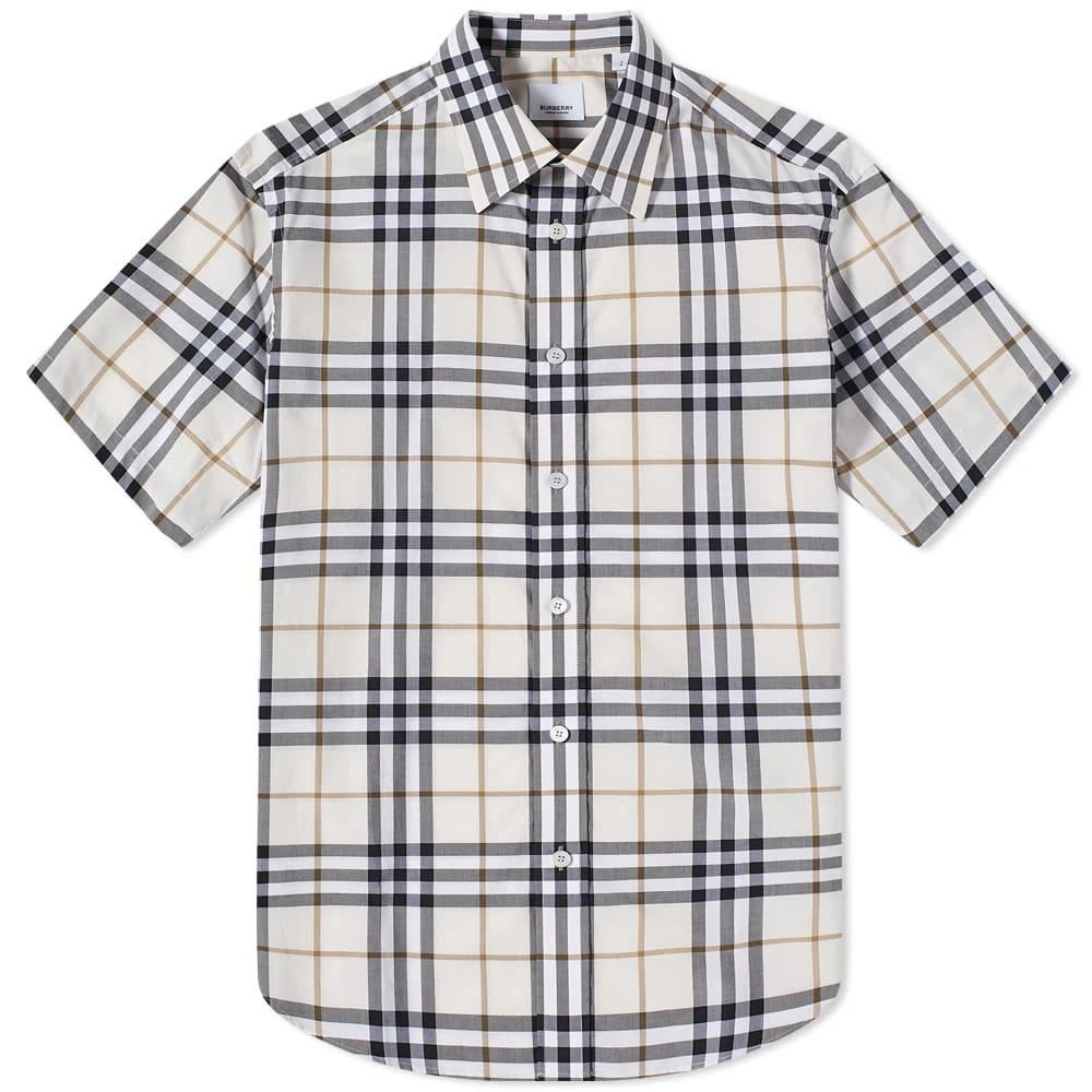 商品Burberry|Burberry Caxton Short Sleeve Check Shirt,价格¥3599,第1张图片