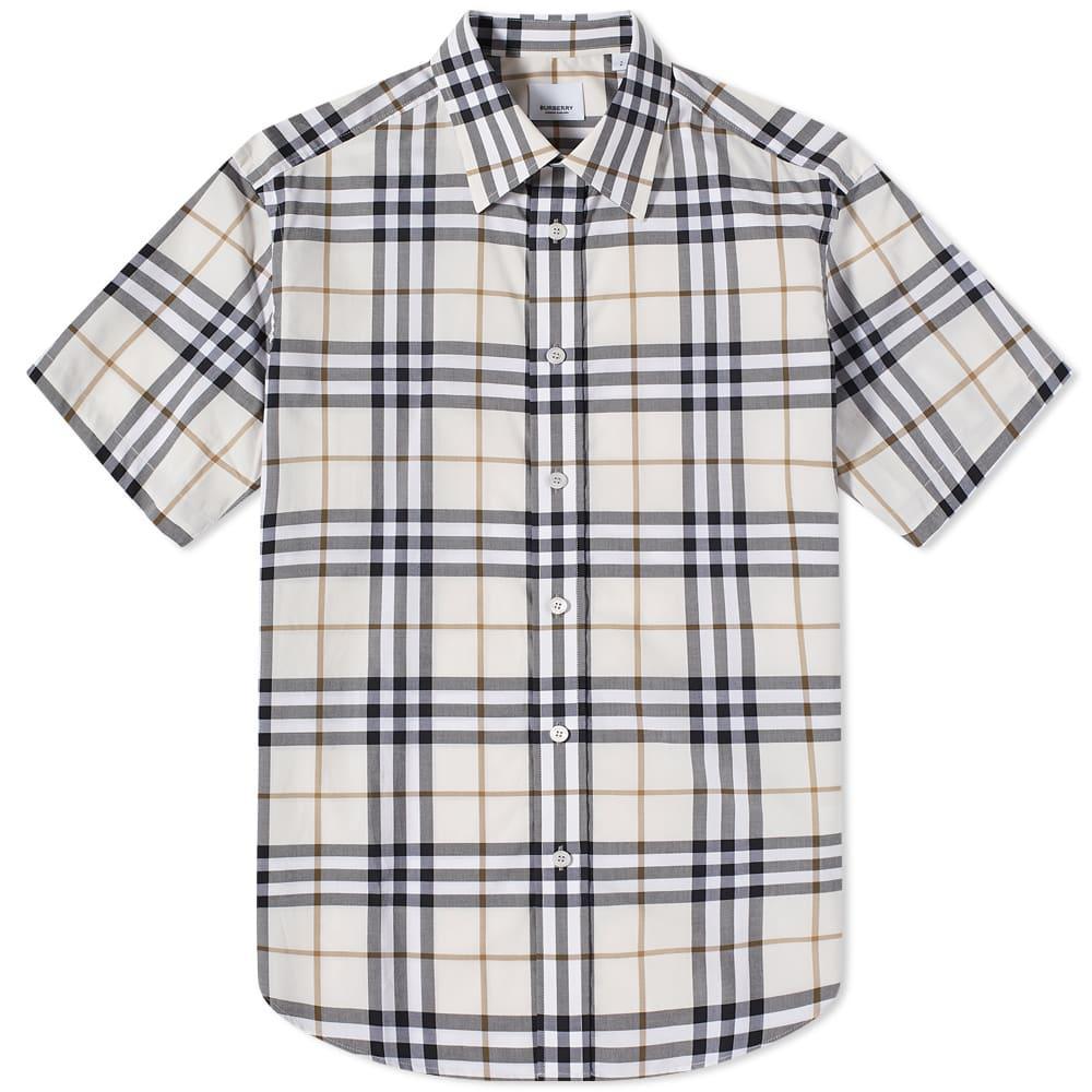 商品Burberry|Burberry Caxton Short Sleeve Check Shirt,价格¥3309,第1张图片