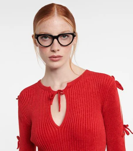 商品Bottega Veneta|猫眼眼镜,价格¥3172,第3张图片详细描述