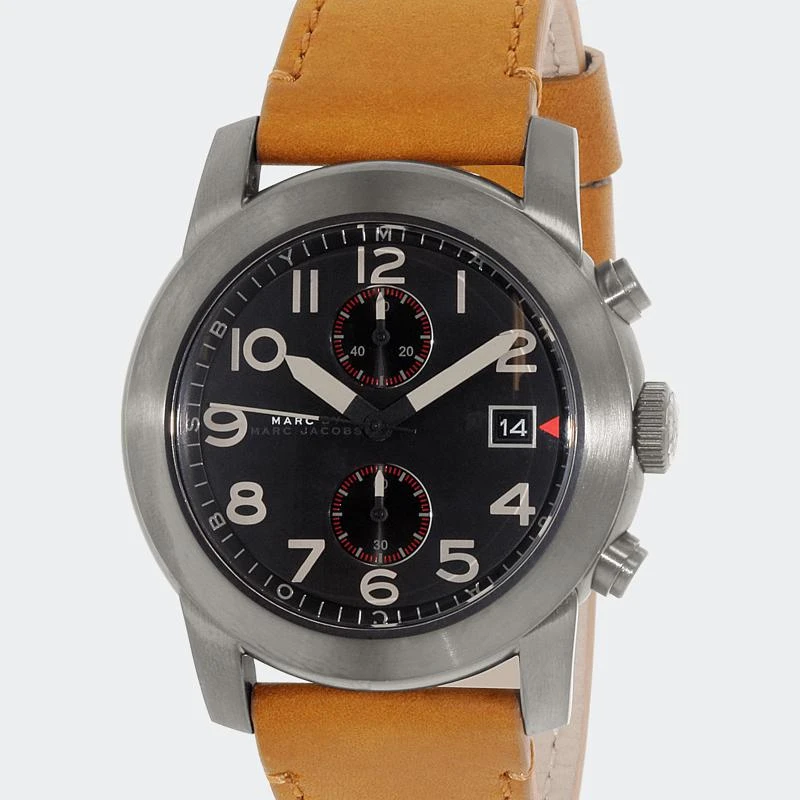 商品Marc Jacobs|Mens Larry MBM5082 Brown Leather Quartz Fashion Watch,价格¥2076,第1张图片