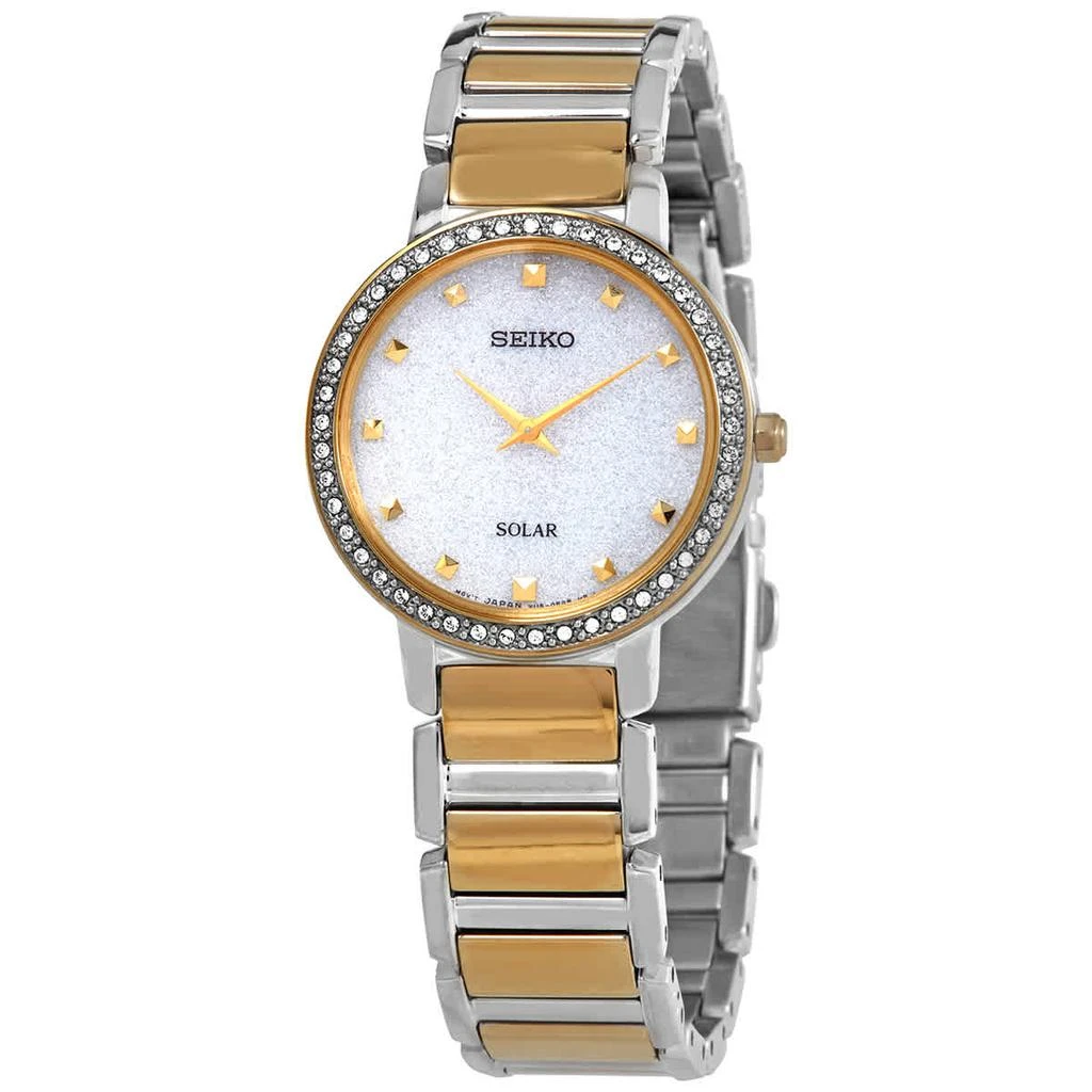 商品Seiko|Quartz Crystal Silver Glitter Dial Ladies Watch SUP434,价格¥1342,第1张图片