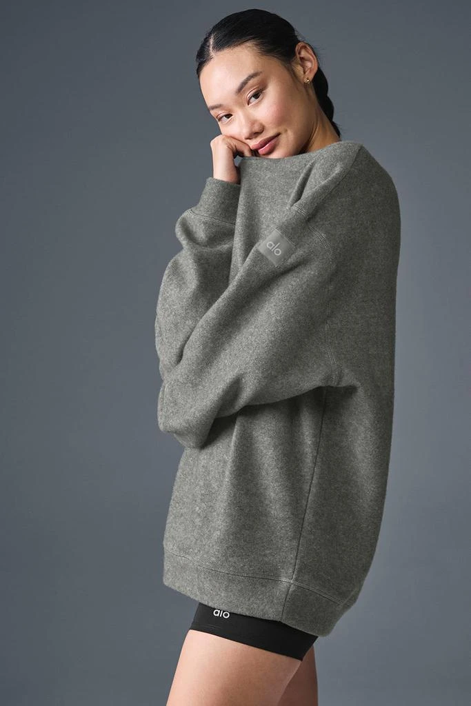 商品Alo|Triumph Restore Crew Neck Sweatshirt - Grey Triblend,价格¥660,第3张图片详细描述