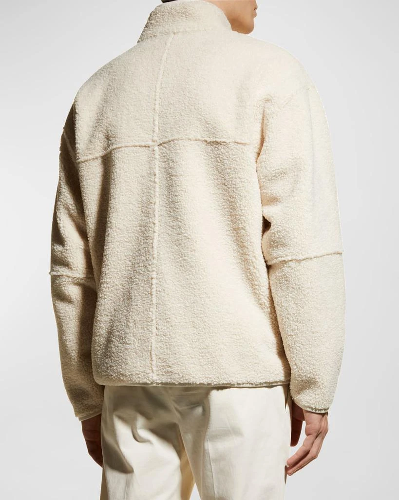 Men's Solid Sherpa Jacket 商品