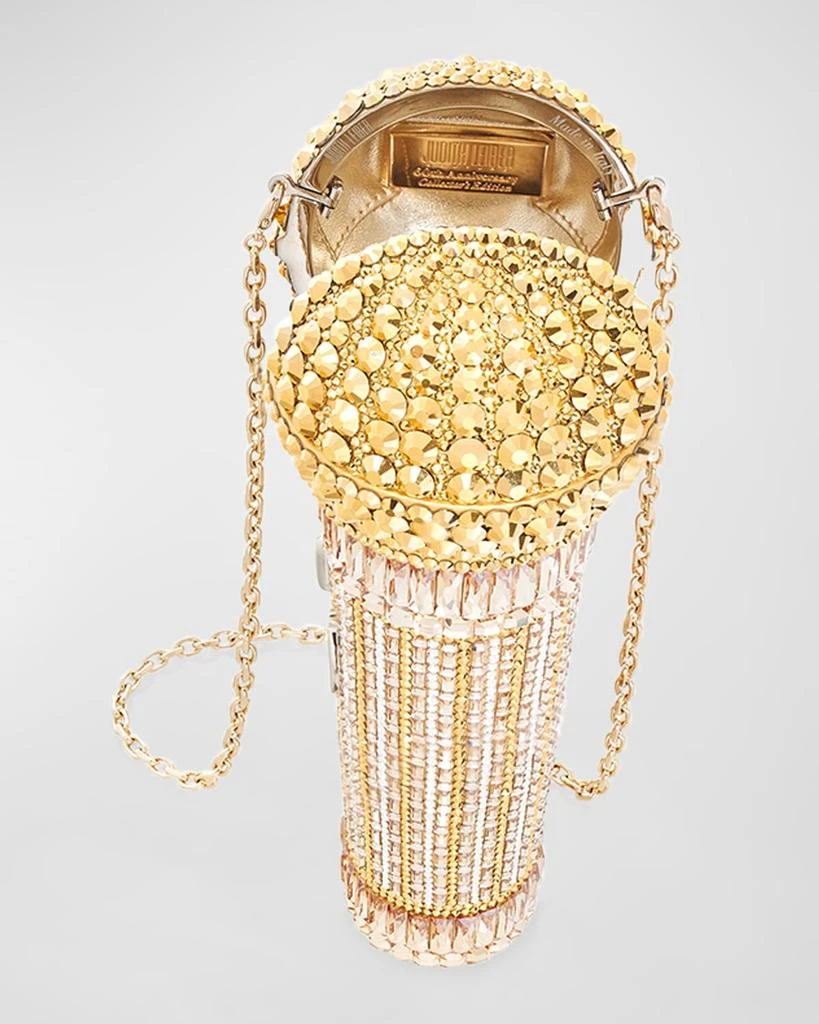 商品Judith Leiber|Diva Microphone Crystal Clutch Bag,价格¥38998,第3张图片详细描述