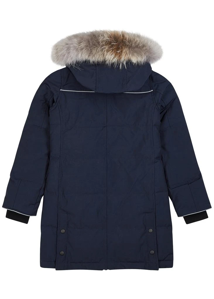 商品Canada Goose|KIDS Juniper fur-trimmed navy quilted Arctic-Tech parka (8-14+ years),价格¥7511,第2张图片详细描述