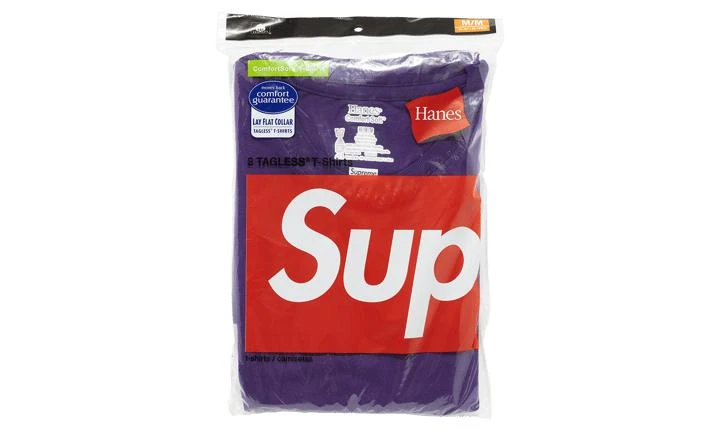 商品Supreme|Supreme Hanes Tagless Tees 2,价格¥367-¥441,第1张图片