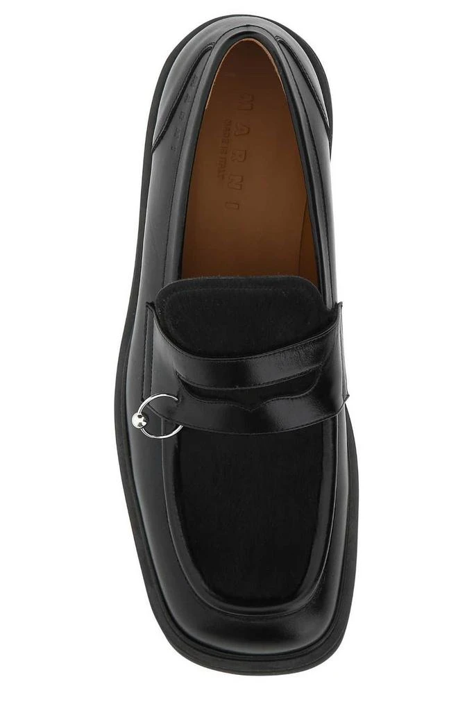 商品Marni|Marni Pierced Hair Slip-On Loafers,价格¥3480,第3张图片详细描述