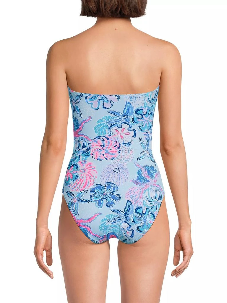 商品Lilly Pulitzer|Flamenco Ruched One-Piece Swimsuit,价格¥1154,第5张图片详细描述