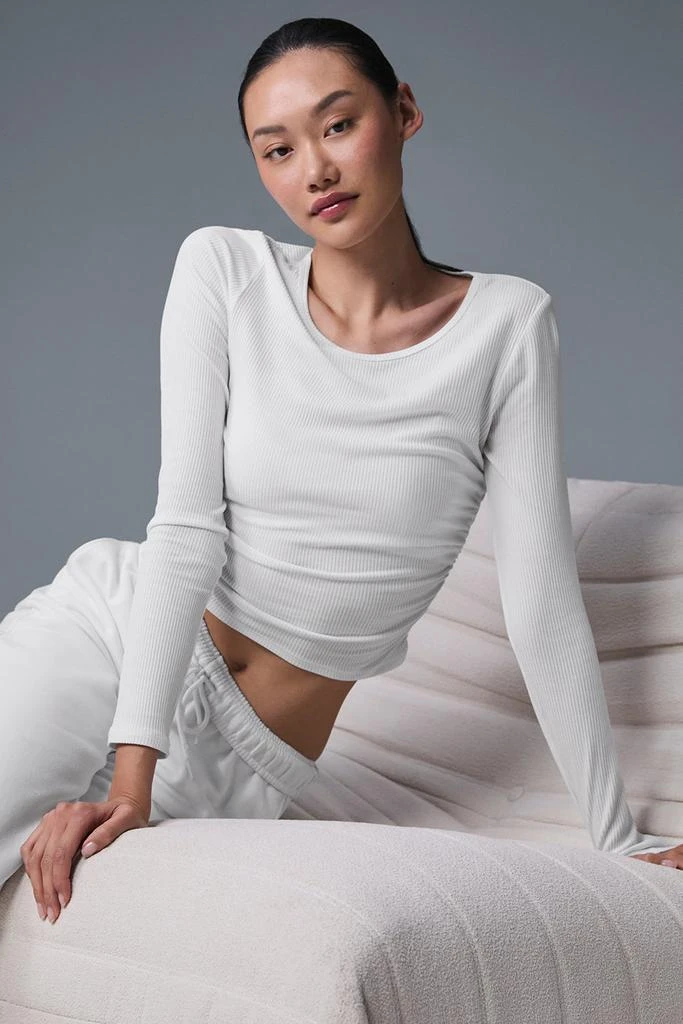 商品Alo|Gather Long Sleeve - White,价格¥394,第1张图片