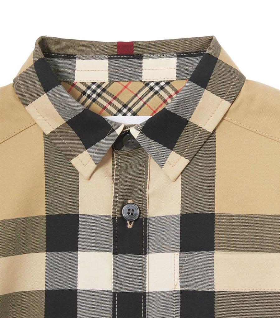 商品Burberry|Cotton Check Shirt (6-24 Months),价格¥1372,第4张图片详细描述