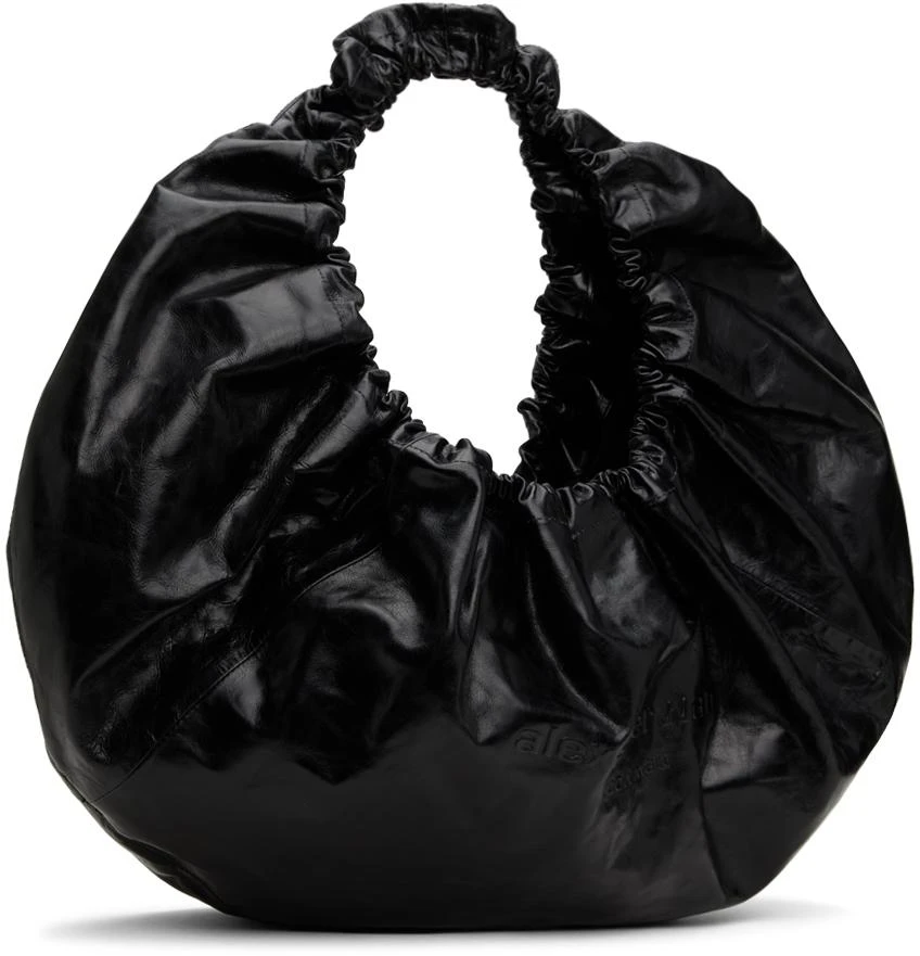 商品Alexander Wang|Black Crescent Large Crackle Bag,价格¥6591,第2张图片详细描述