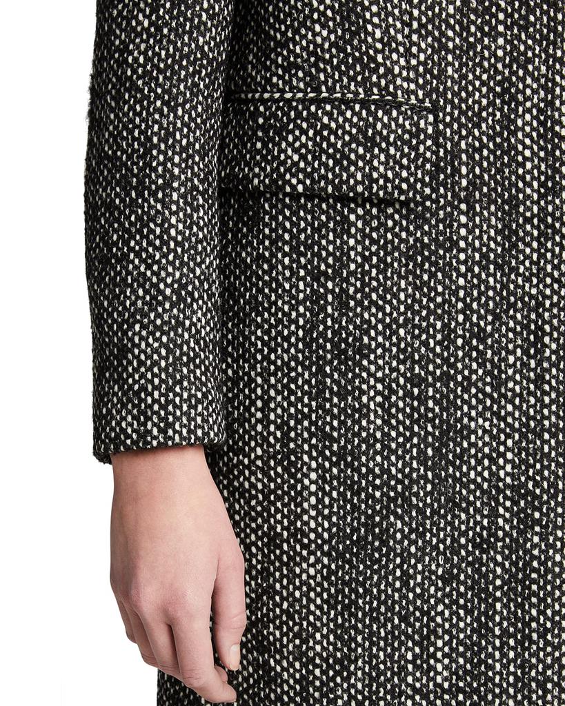 [Theory]思睿Theory女款大衣|Tweed Wool Single-Breasted Coat 羊毛, 晴纶, 涤纶 | 别样海外购