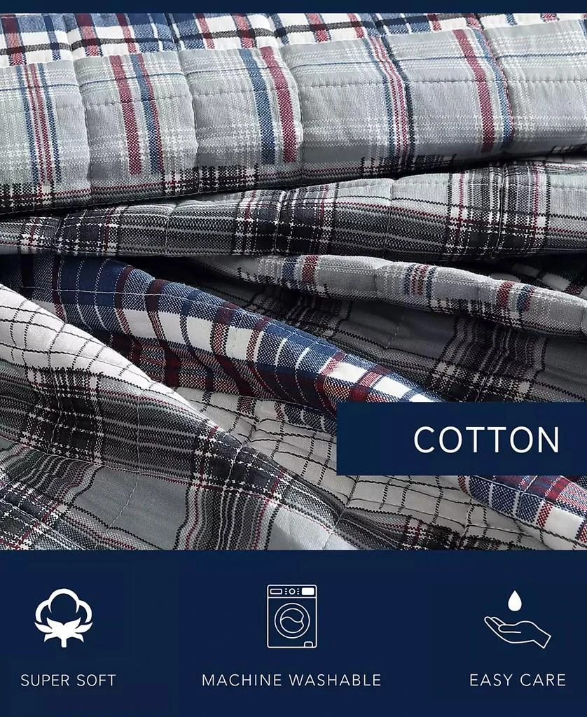 CLOSEOUT! Marina Cove Cotton Reversible 4 Piece Quilt Set 商品