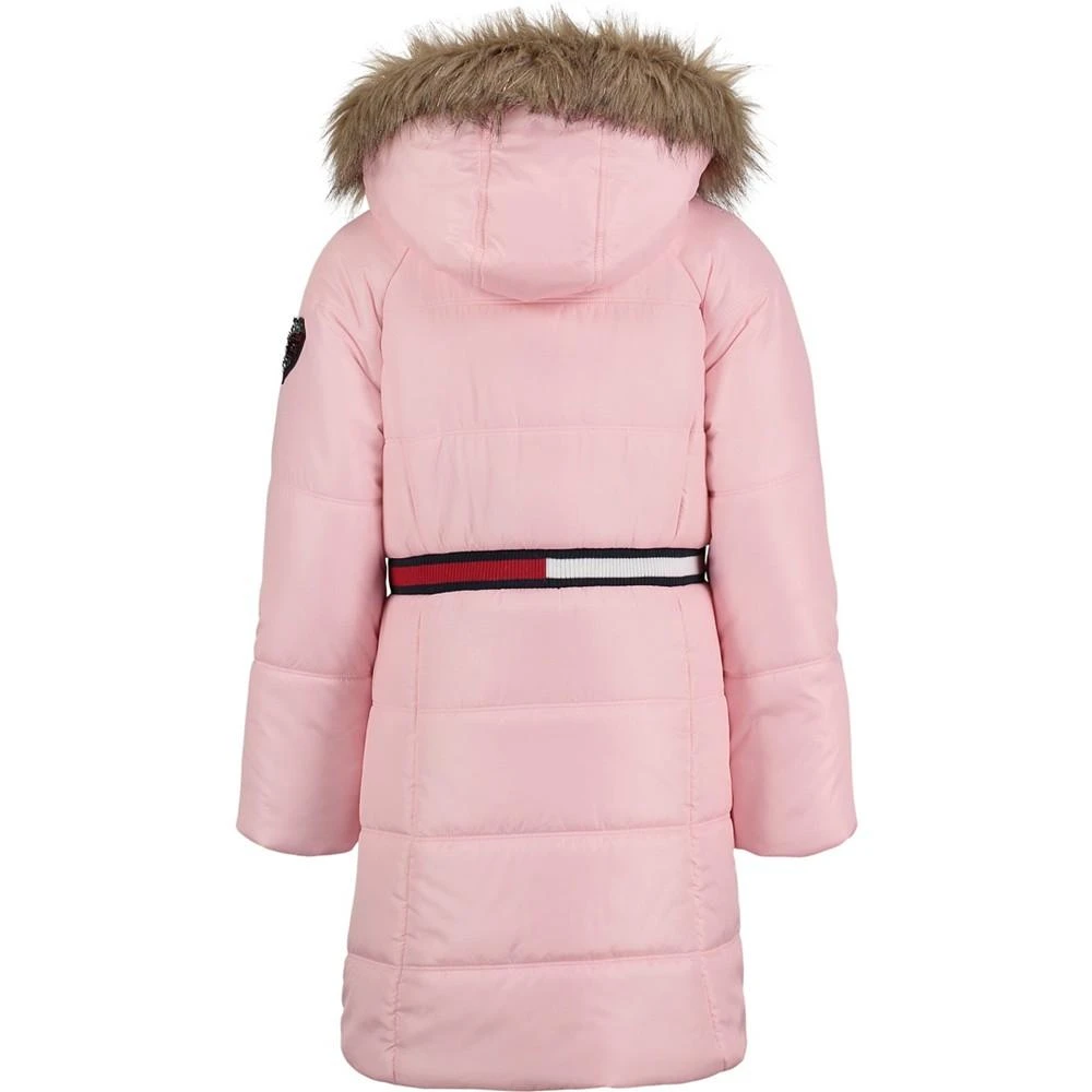 商品Tommy Hilfiger|Little Girls Longline Signature Puffer Jacket,价格¥332,第2张图片详细描述