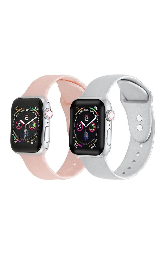 商品The Posh Tech|Assorted 2-Pack Silicone Apple Watch<sup>®</sup> Watchbands,价格¥240,第1张图片