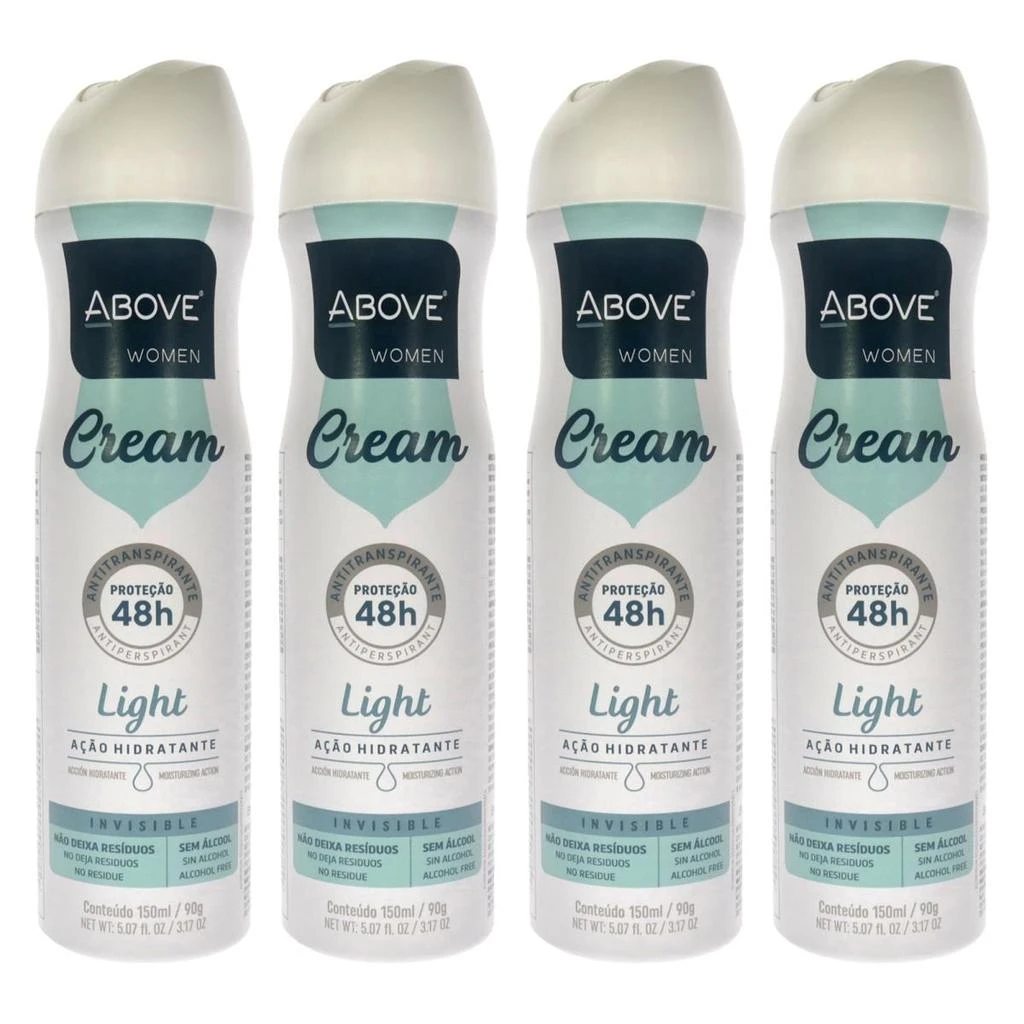 商品Above|3.17 oz 48 Hours Cream Antiperspirant Deodorant for Women - Light - Pack of 4,价格¥238,第1张图片