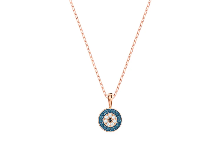 商品[国内直发] Swarovski|施华洛世奇 LUCKILY Luckily Evil Eye 恶魔之眼 仿水晶 项链 女款,价格¥582,第1张图片