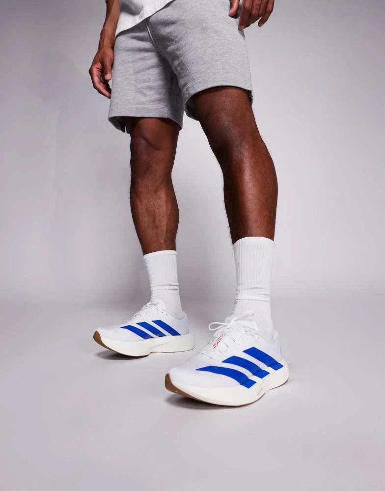 商品Adidas|adidas Running Adizero EVO SL trainers in white and blue,价格¥1346,第3张图片详细描述