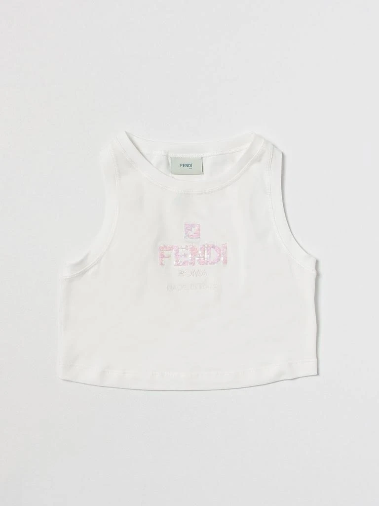 商品Fendi|Fendi Kids cotton top,价格¥519,第1张图片