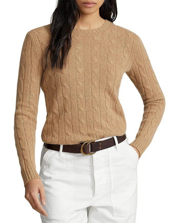 商品Ralph Lauren|Cable Knit Cashmere Sweater,价格¥3748,第1张图片