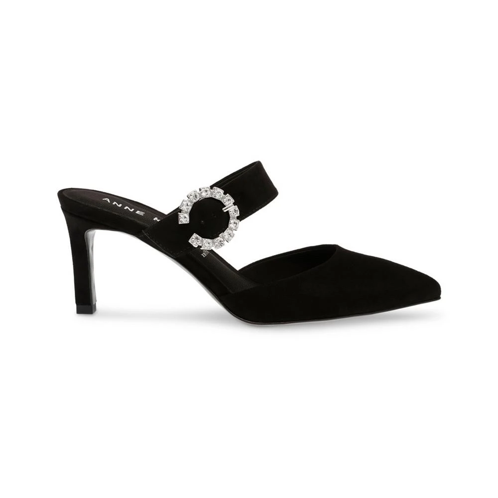 商品Anne Klein|Women's Riri-C Imitation Pearl Buckle Mules,价格¥355,第2张图片详细描述