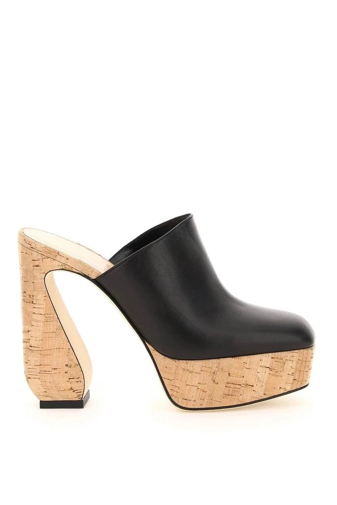 商品SI ROSSI|NAPPA AND CORK SI ROSSI MULES,价格¥3868,第1张图片