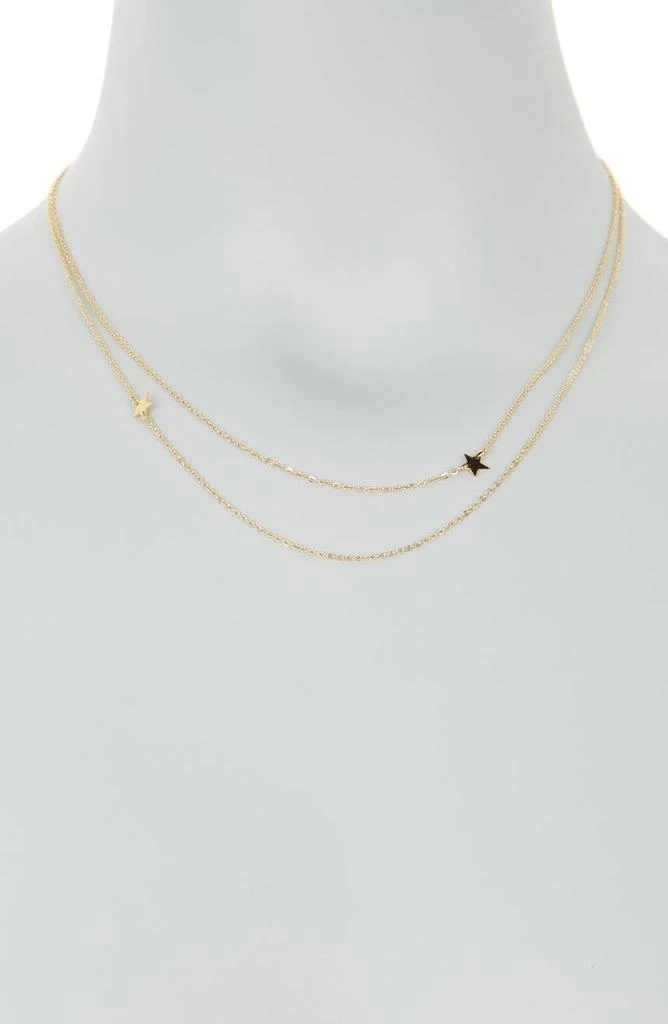 商品Jennifer Zeuner|Double Star Chain Necklace,价格¥58,第2张图片详细描述