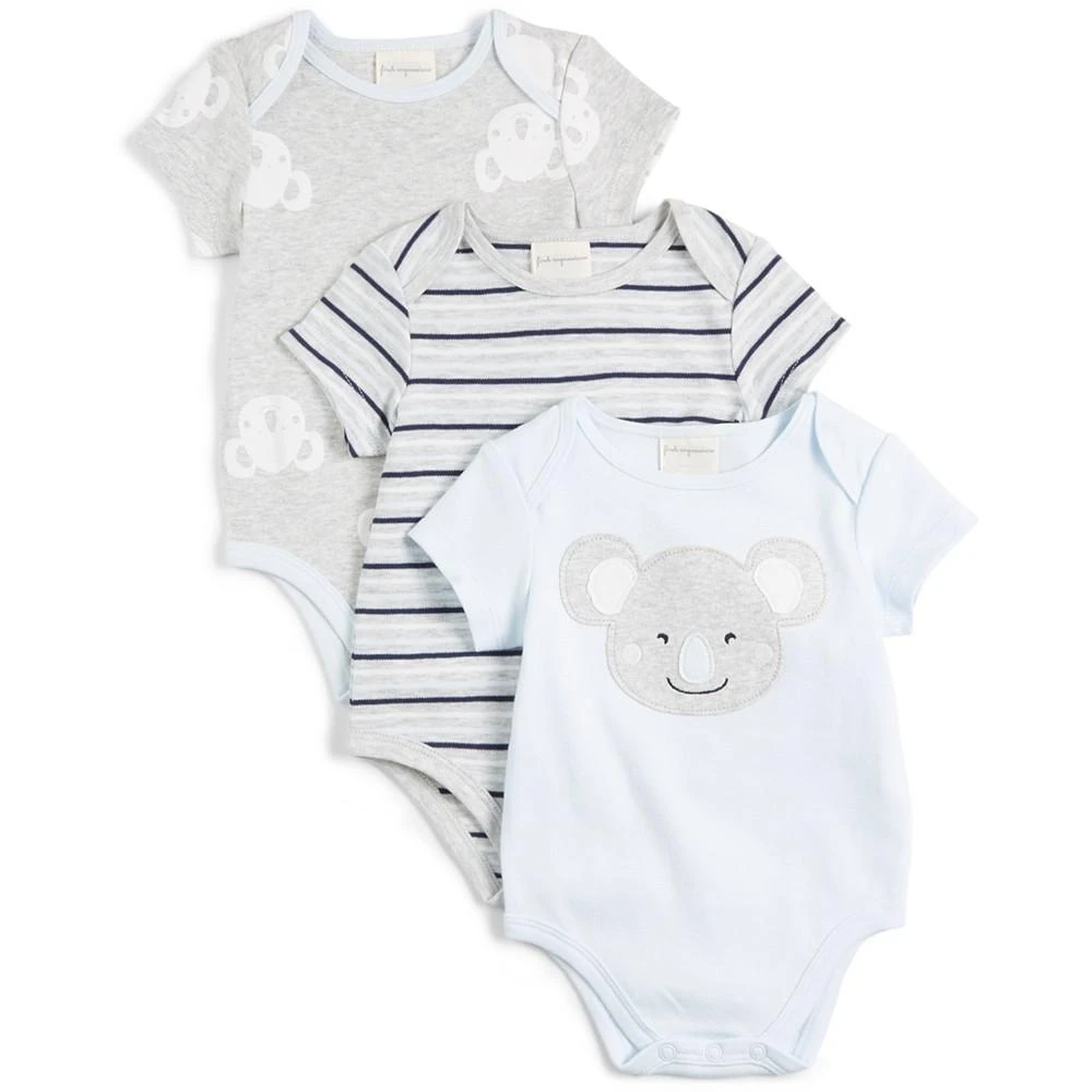 商品First Impressions|Baby Boys Koala Bodysuit, Pack of 3, Created for Macy's,价格¥90,第1张图片