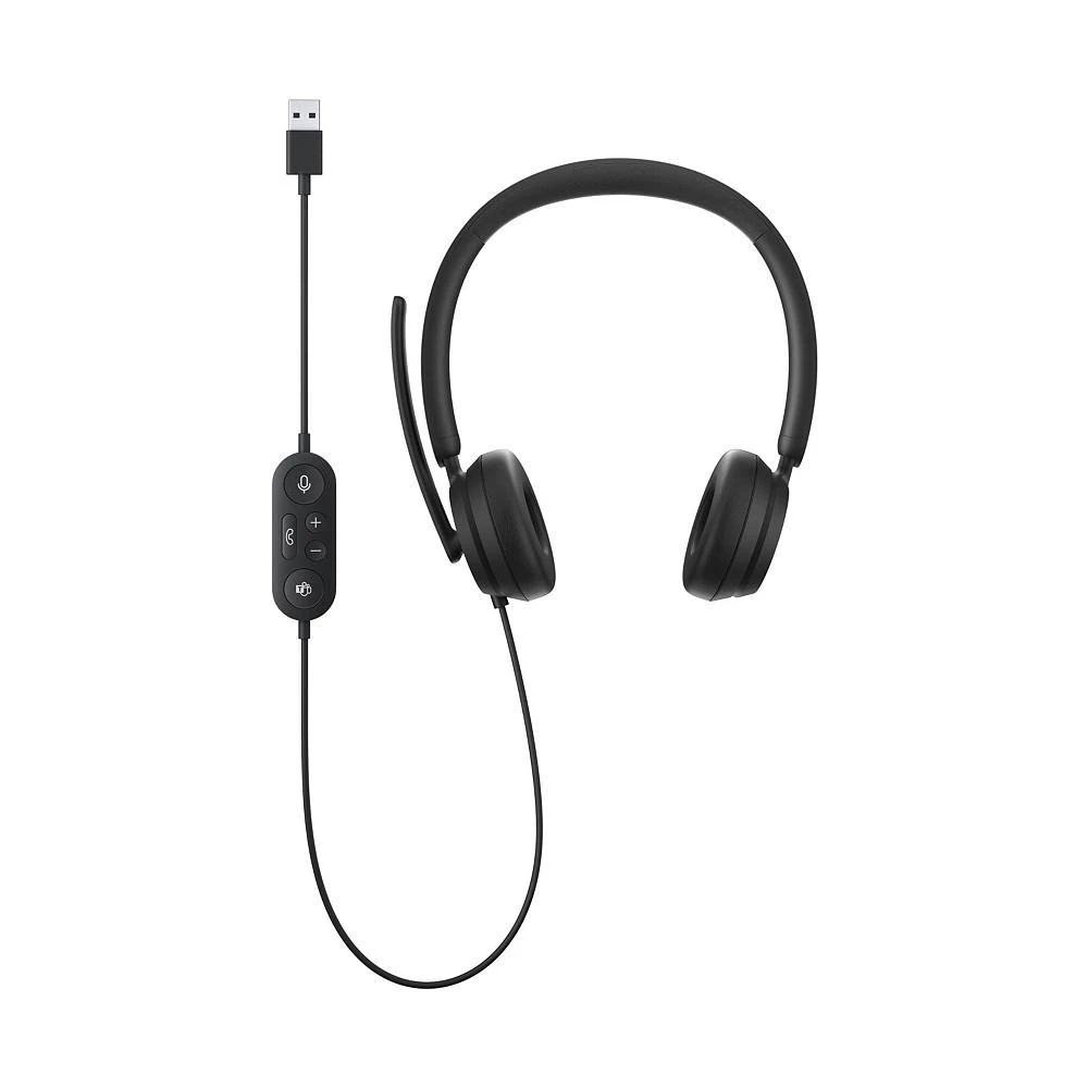 商品Microsoft|6IG-00001 Modern Forbiz EN-XC-XD-XX Hardware USB Headset, Black,价格¥396,第1张图片