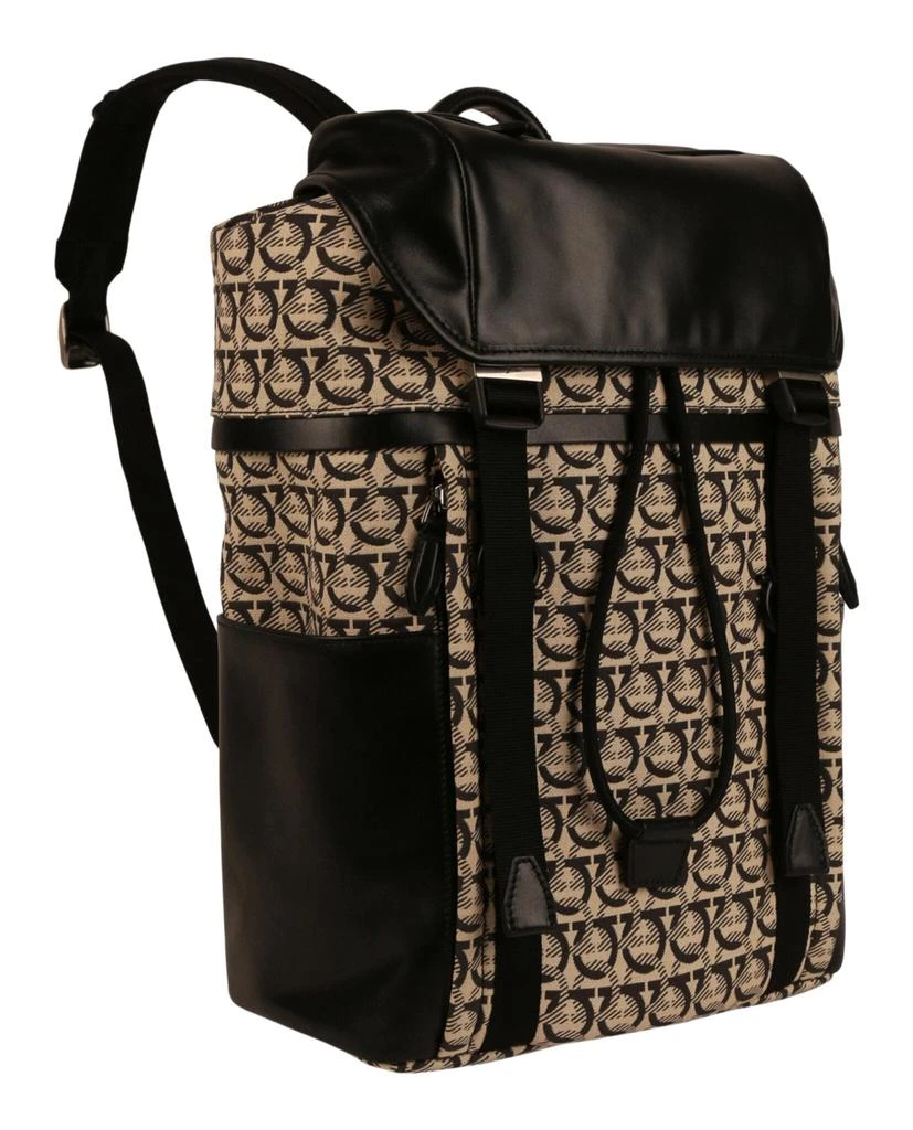 商品Salvatore Ferragamo|Gancini Jacquard Backpack,价格¥6762,第2张图片详细描述