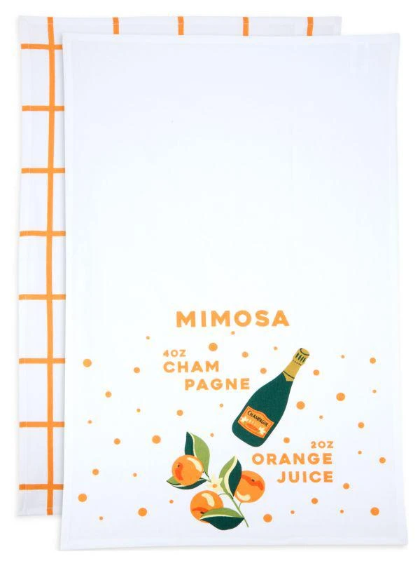 商品Saks Fifth Avenue|2-Pack Mimosa Tea Towel Set,价格¥80,第2张图片详细描述