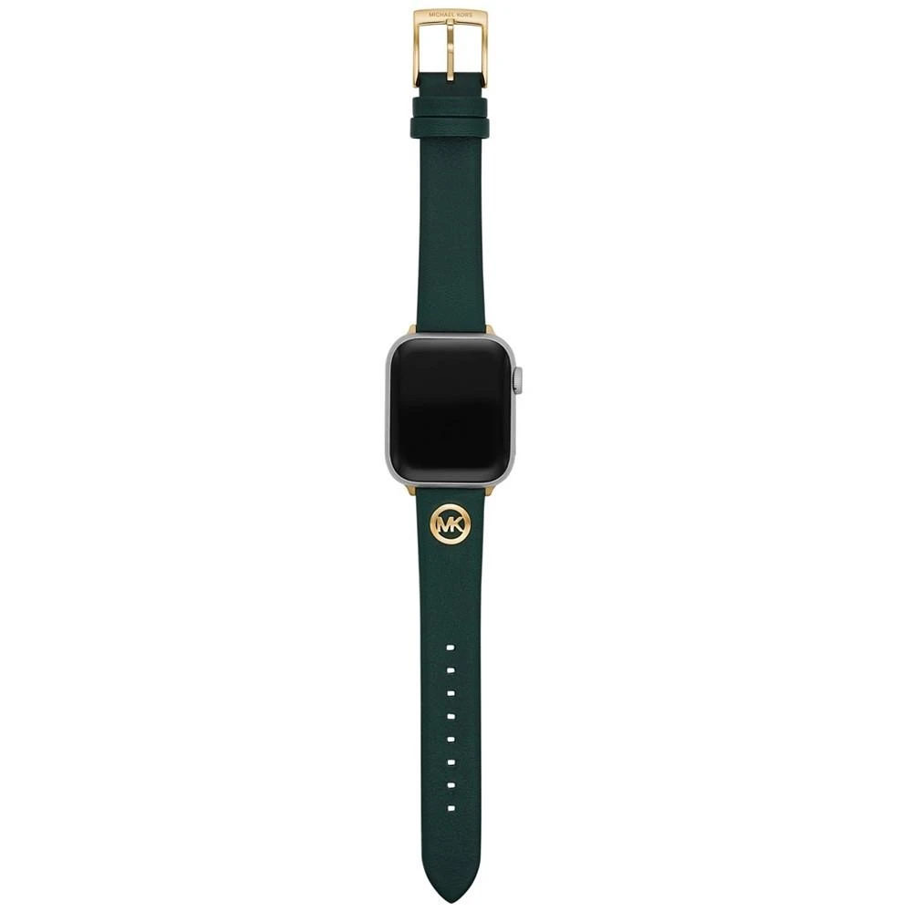 商品Michael Kors|Women's Green Leather Strap Band for Apple Watch, 38, 40, 41mm,价格¥412,第3张图片详细描述