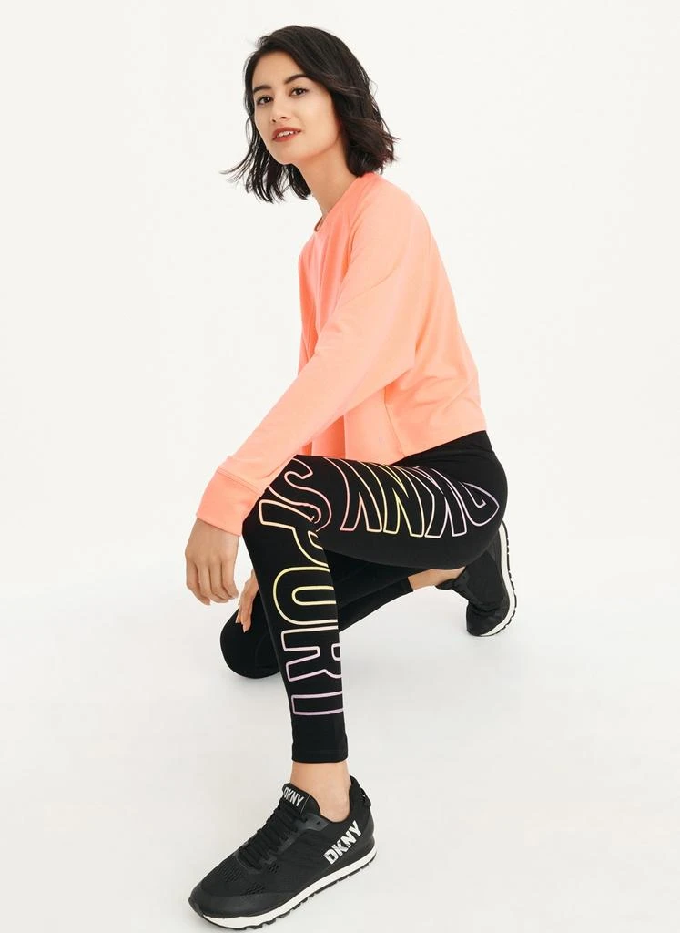 商品DKNY|Exploded Ombre Logo High Waist Legging,价格¥269,第4张图片详细描述