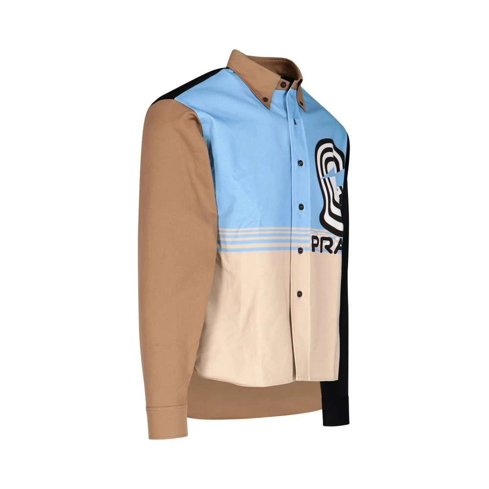 PRADA 拼色男士衬衫 UCN276-1WCL-F0T8S-S-201 商品