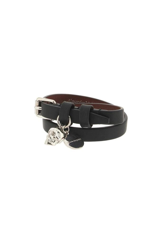 商品Alexander McQueen|DOUBLE WRAP SKULL BRACELET,价格¥679,第3张图片详细描述