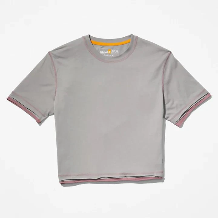 Anti-Odour Supima® Cotton T-Shirt for Women in Grey 商品
