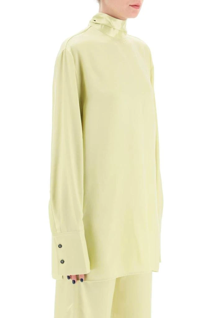 商品Jil Sander|SATIN BLOUSE WITH SHAWL COLLAR,价格¥2711,第3张图片详细描述