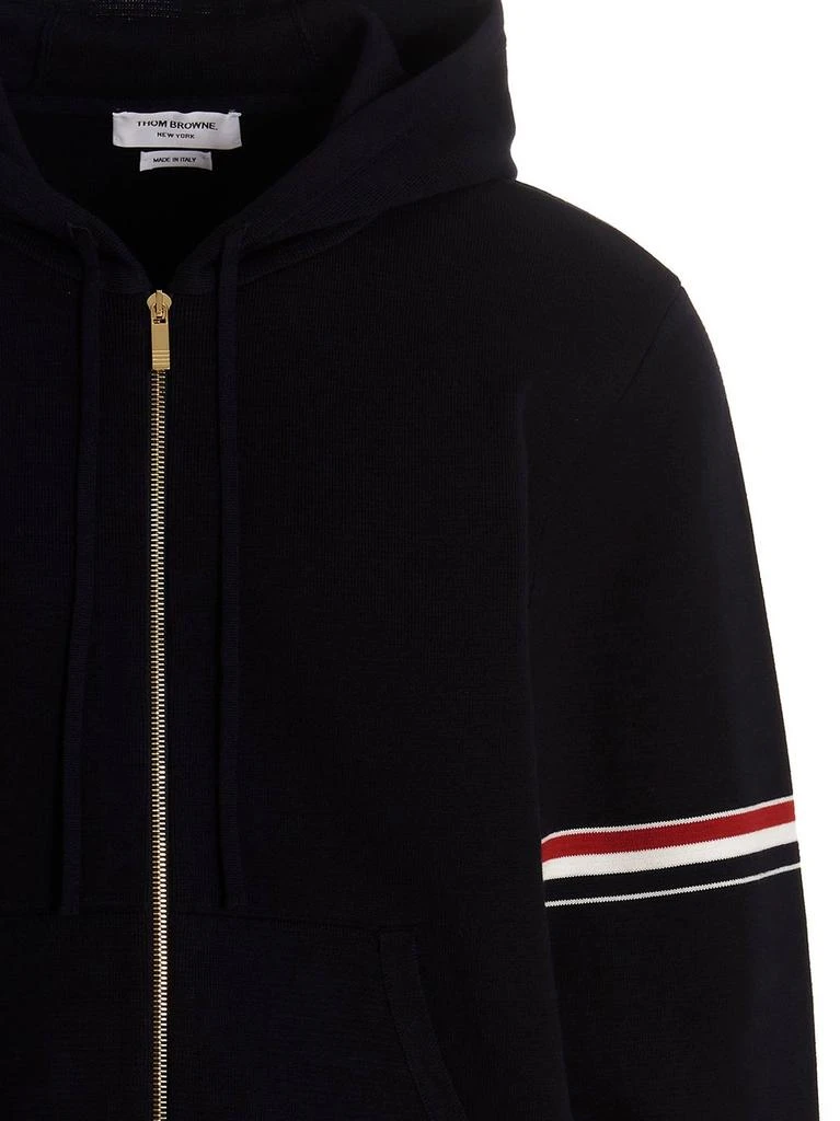 商品Thom Browne|Thom Browne Zip-Up Drawstring Hoodie,价格¥9638,第3张图片详细描述