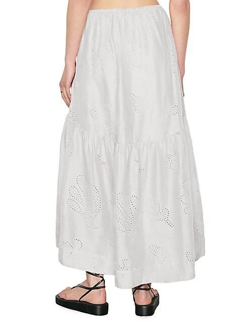 商品FRAME|Eyelet Linen Maxi Skirt,价格¥2885,第5张图片详细描述