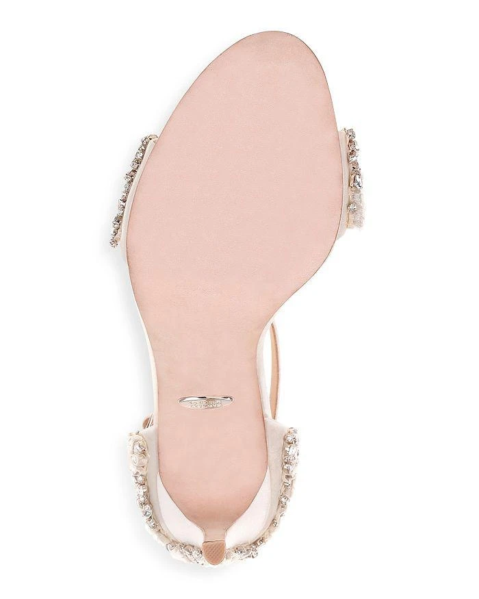 商品Badgley Mischka|Tampa Embellished d'Orsay Ankle Strap Sandals ,价格¥1444,第5张图片详细描述