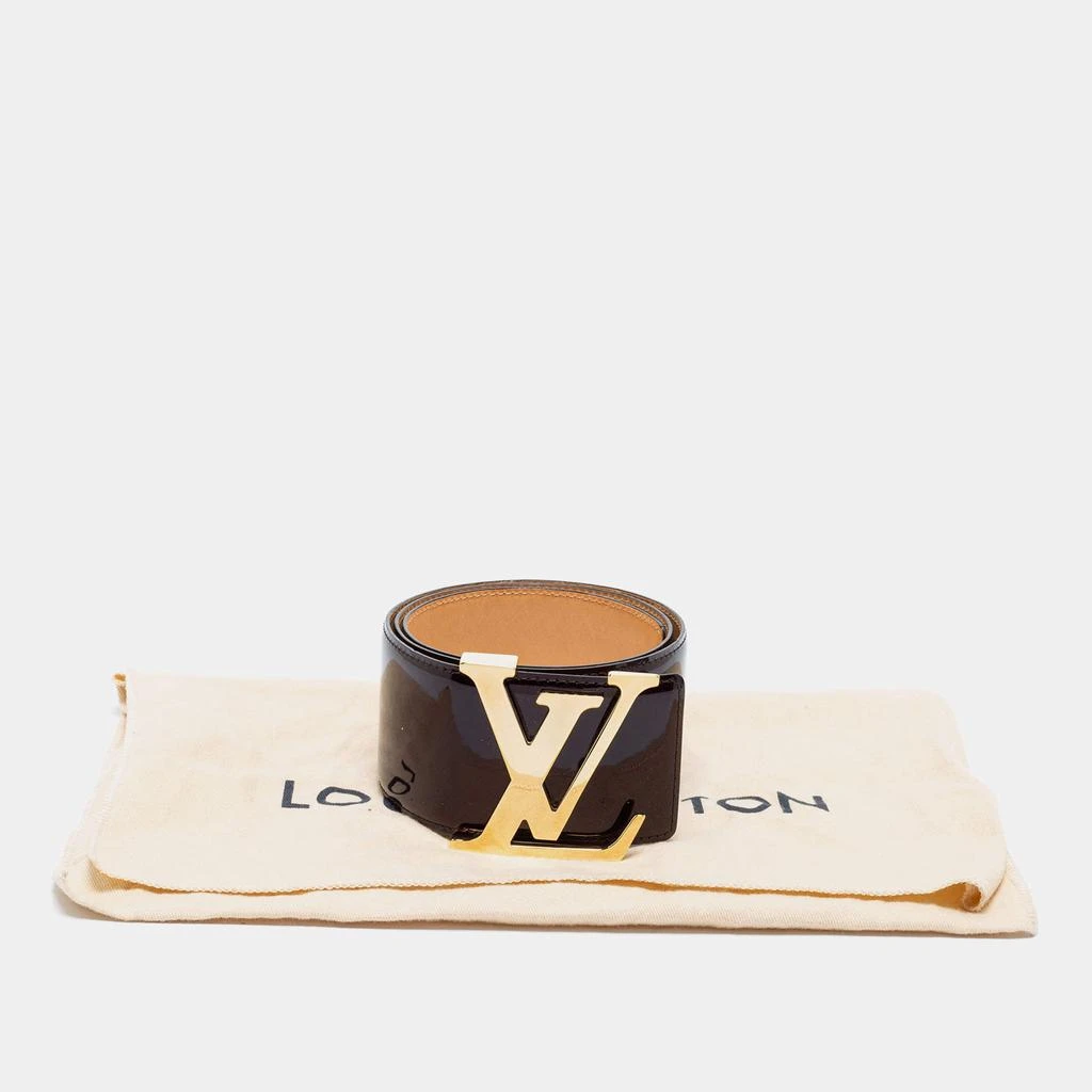 商品[二手商品] Louis Vuitton|Louis Vuitton Amarante Vernis Leather LV Initiales Waist Belt 75 CM,价格¥3322,第5张图片详细描述