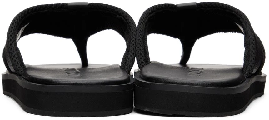 商品Coach|Black Signature Flip Flops,价格¥417,第2张图片详细描述