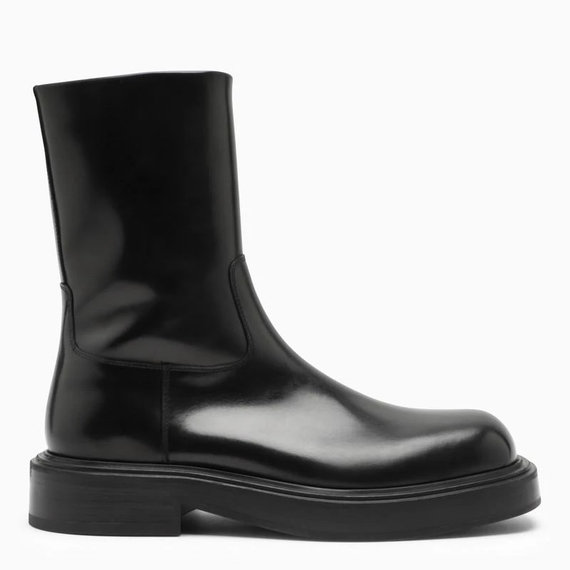 商品Salvatore Ferragamo|Black leather ankle boot,价格¥8963,第1张图片