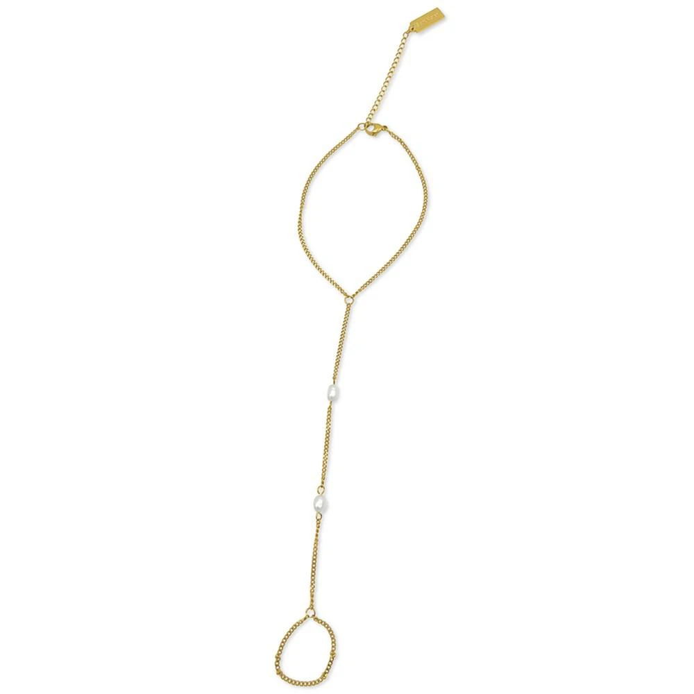 商品ADORNIA|14k Gold-Plated Freshwater Pearl (5mm) Curb Chain Hand Chain,价格¥221,第1张图片