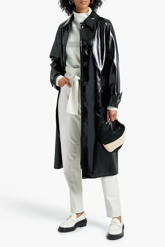 商品STAND STUDIO|Mette faux patent-leather coat,价格¥2341,第4张图片详细描述