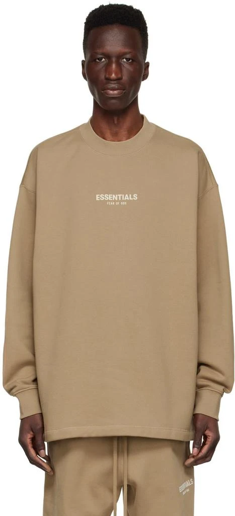 商品Essentials|Tan Cotton Sweatshirt,价格¥590,第1张图片