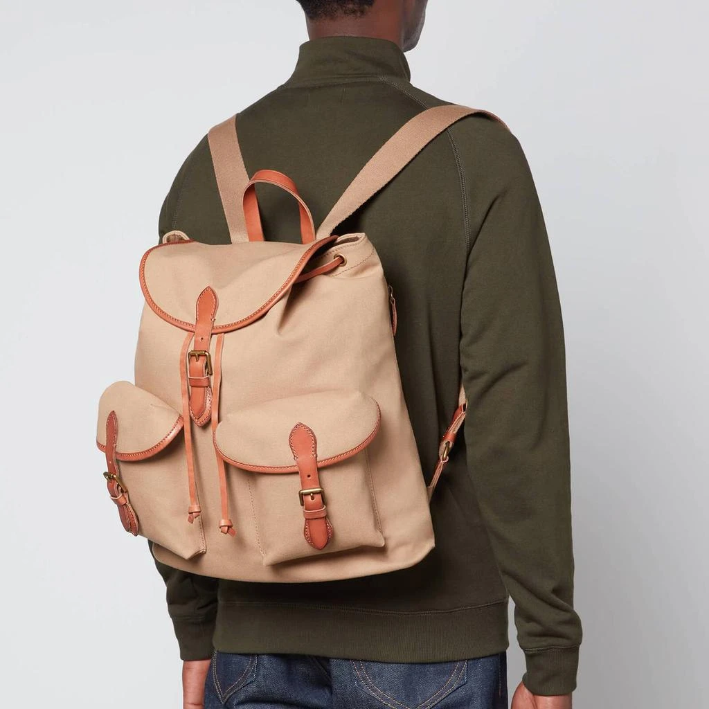 商品Ralph Lauren|Polo Ralph Lauren Leather-Trimmed Canvas Backpack,价格¥3066,第2张图片详细描述