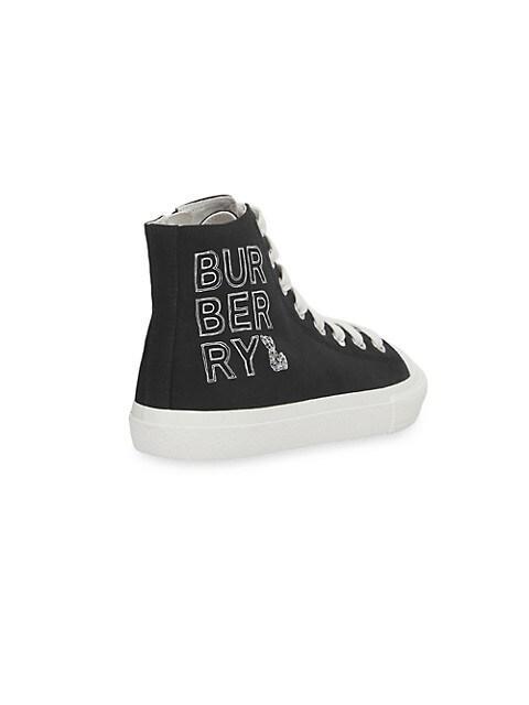 商品Burberry|Little Kid's & Kid's Mini Larkhall High-Top Sneakers,价格¥2164,第7张图片详细描述
