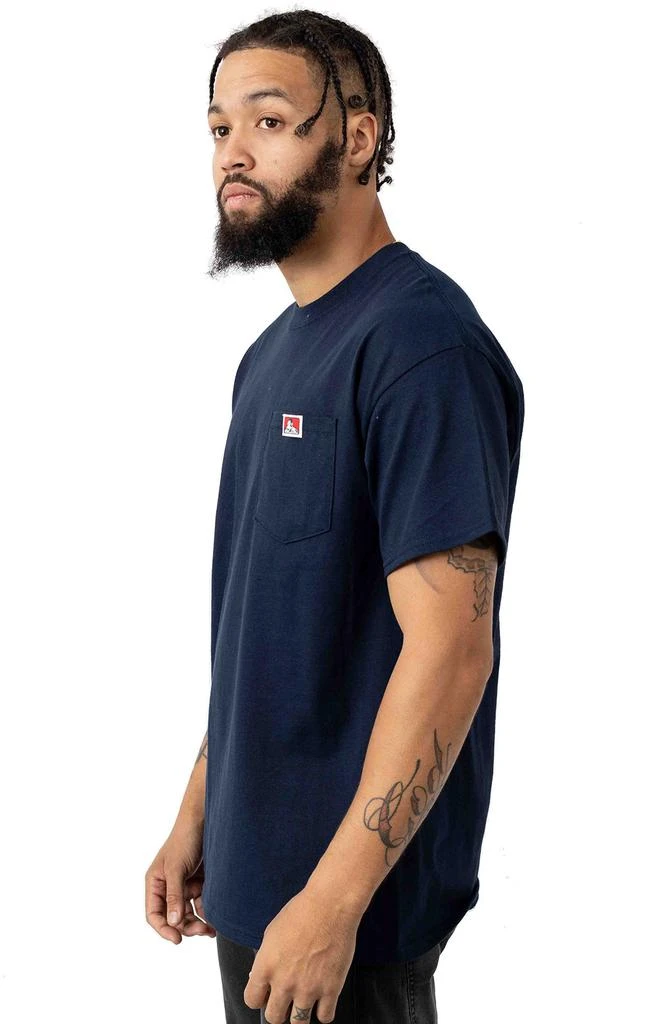 商品BEN DAVIS|Classic Label Pocket T-Shirt - Navy,价格¥87,第2张图片详细描述